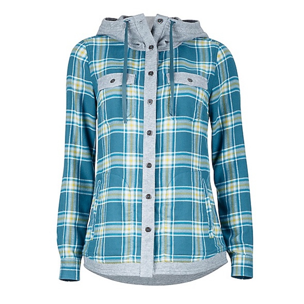 NWT Marmot Reagan Flannel Hooded Shirt